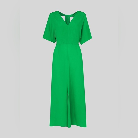 Whistles Zelena green midi dress 2 - Picture 4 of 13